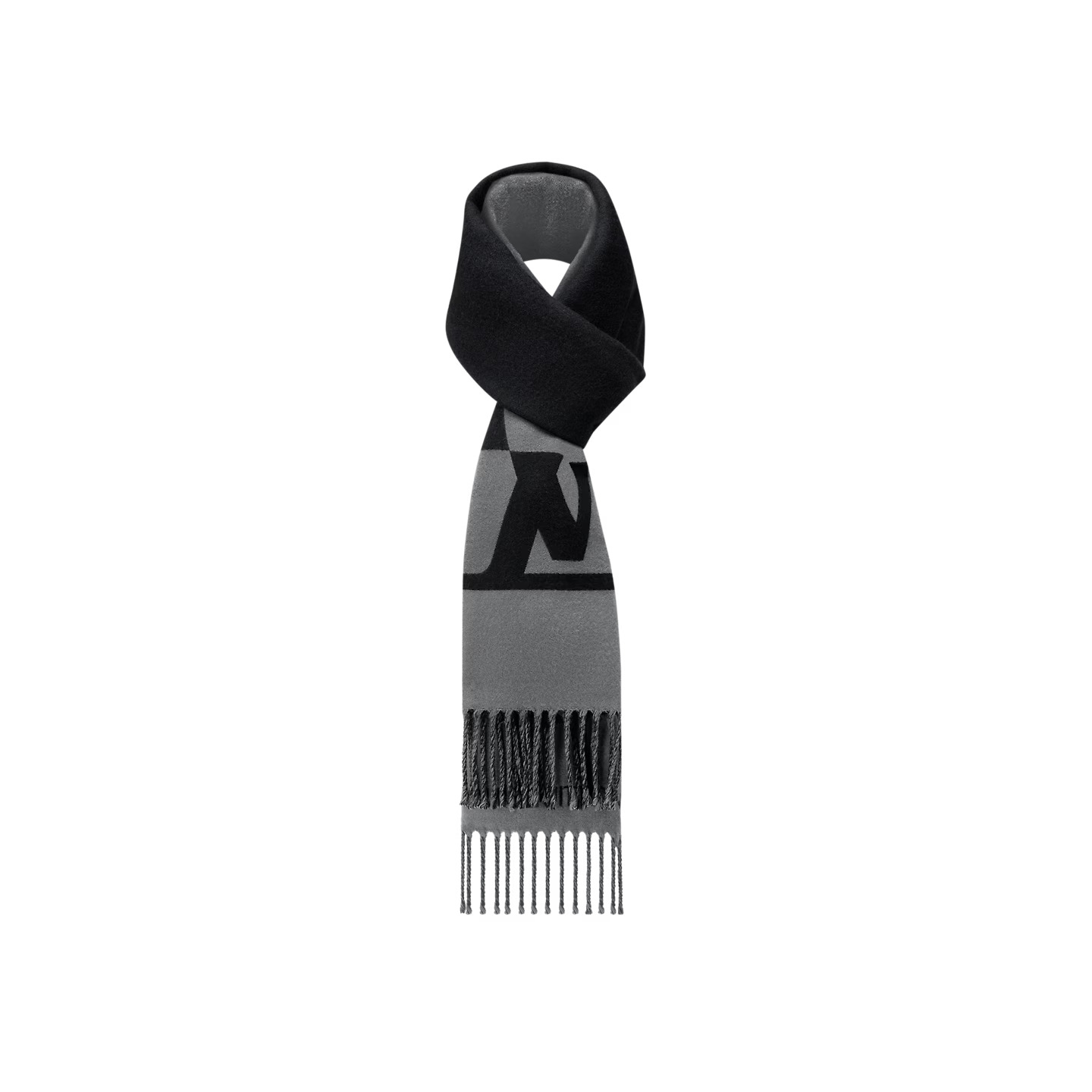 Louis Vuitton Black M79097 Graphic Dual Scarf Louis Vuitton Black M79097 Graphic Dual Scarf