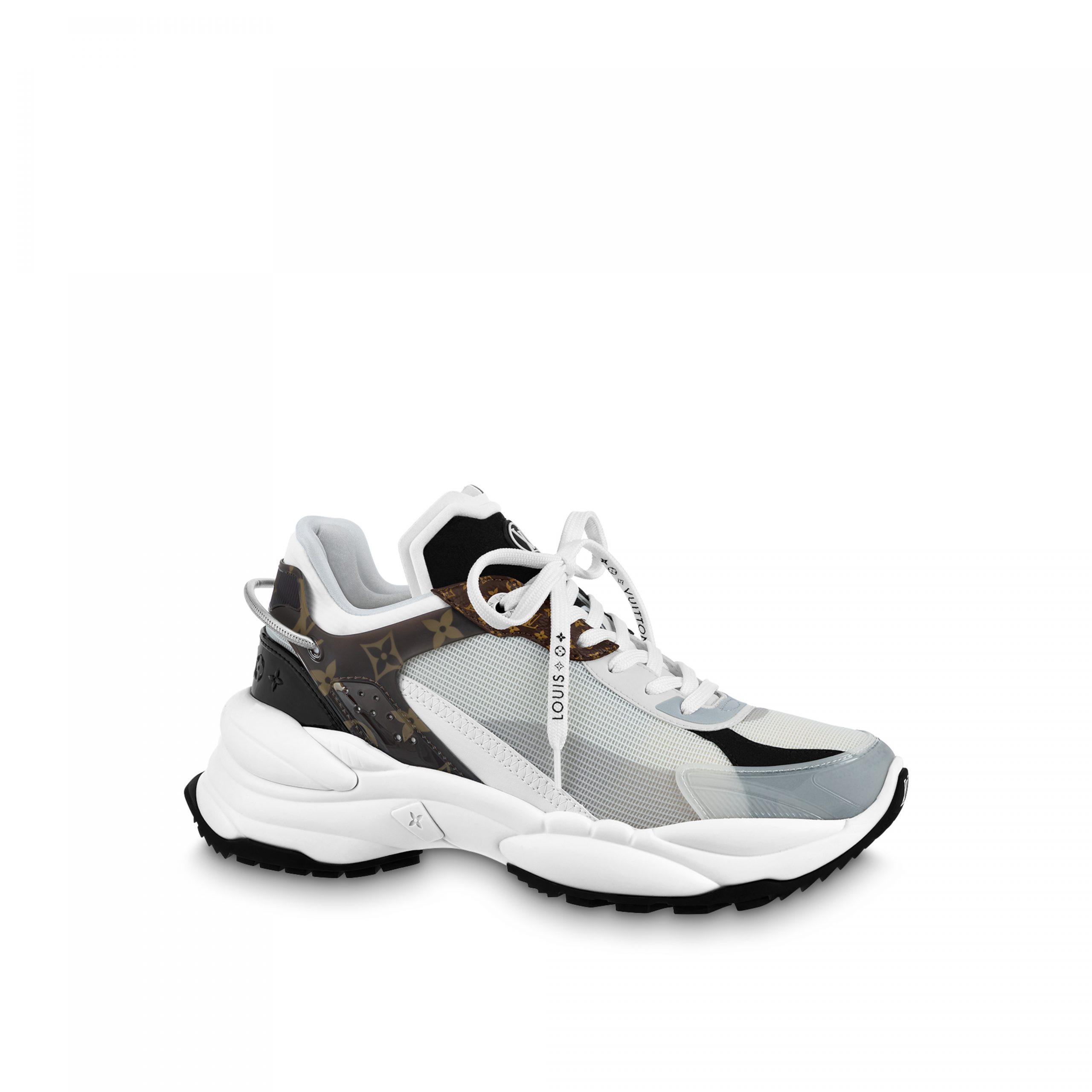 Louis Vuitton LV Run 55 Sneaker Monogram Flowers White 1AASDF Louis Vuitton LV Run 55 Sneaker Monogram Flowers White 1AASDF