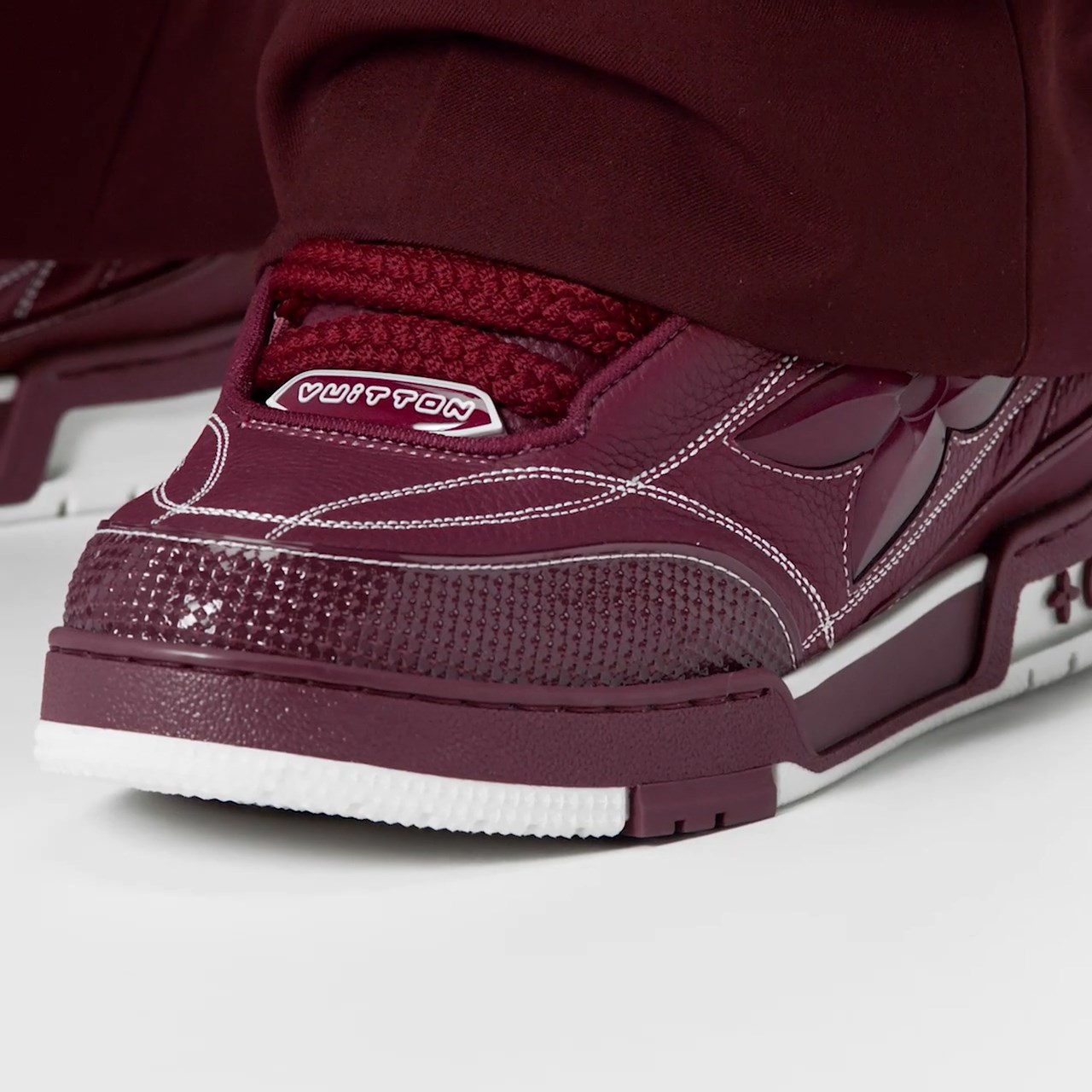 Louis Vuitton LV Skate Sneaker Bordeaux Red 1ABZ6N Louis Vuitton LV Skate Sneaker Bordeaux Red 1ABZ6N