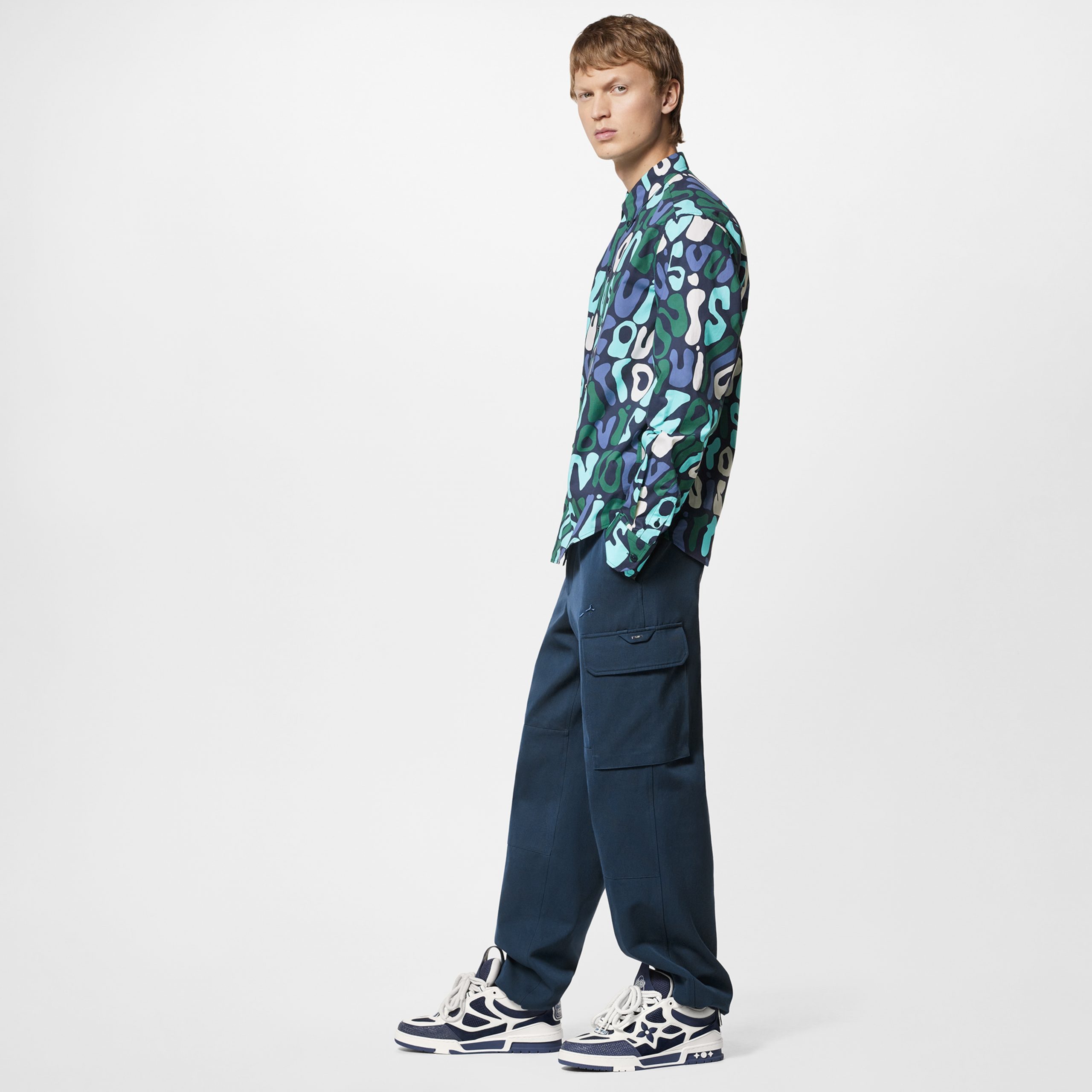 Louis Vuitton LV Skate Sneaker Navy Blue Marine 1ACF1U Louis Vuitton LV Skate Sneaker Navy Blue Marine 1ACF1U