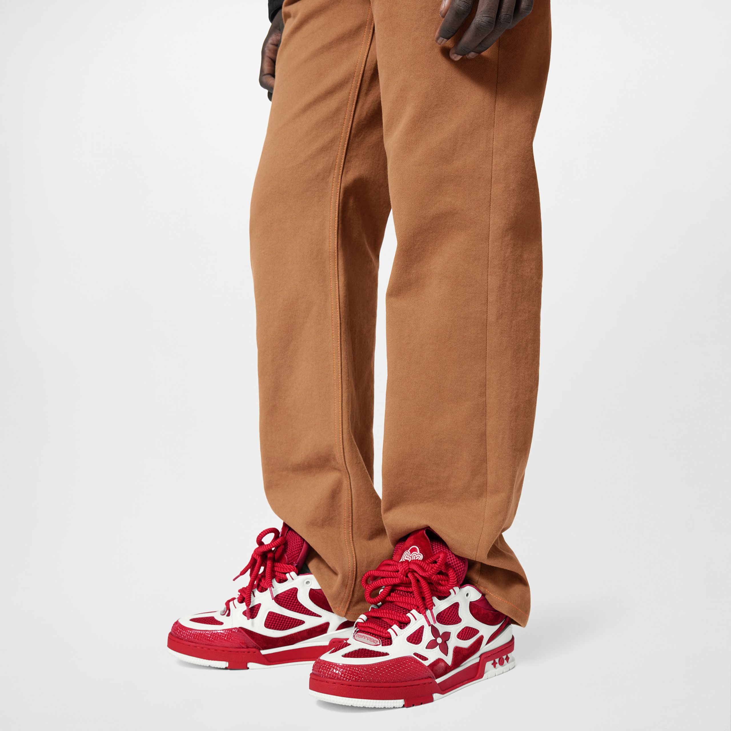 Louis Vuitton LV Skate Sneaker Since 54 Monogram Flowers Red 1AARS4 Louis Vuitton LV Skate Sneaker Since 54 Monogram Flowers Red 1AARS4