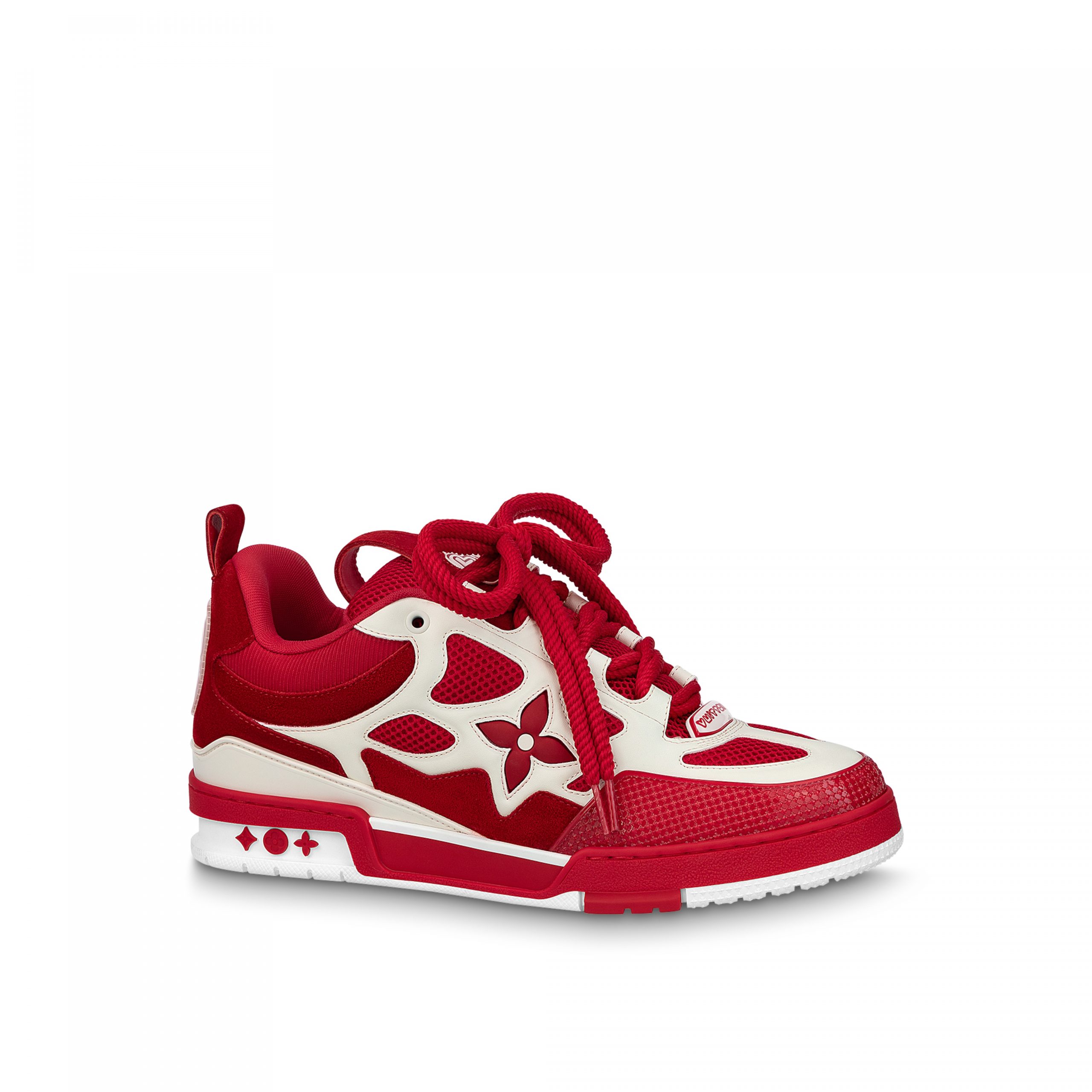 Louis Vuitton LV Skate Sneaker Since 54 Monogram Flowers Red 1AARS4 Louis Vuitton LV Skate Sneaker Since 54 Monogram Flowers Red 1AARS4