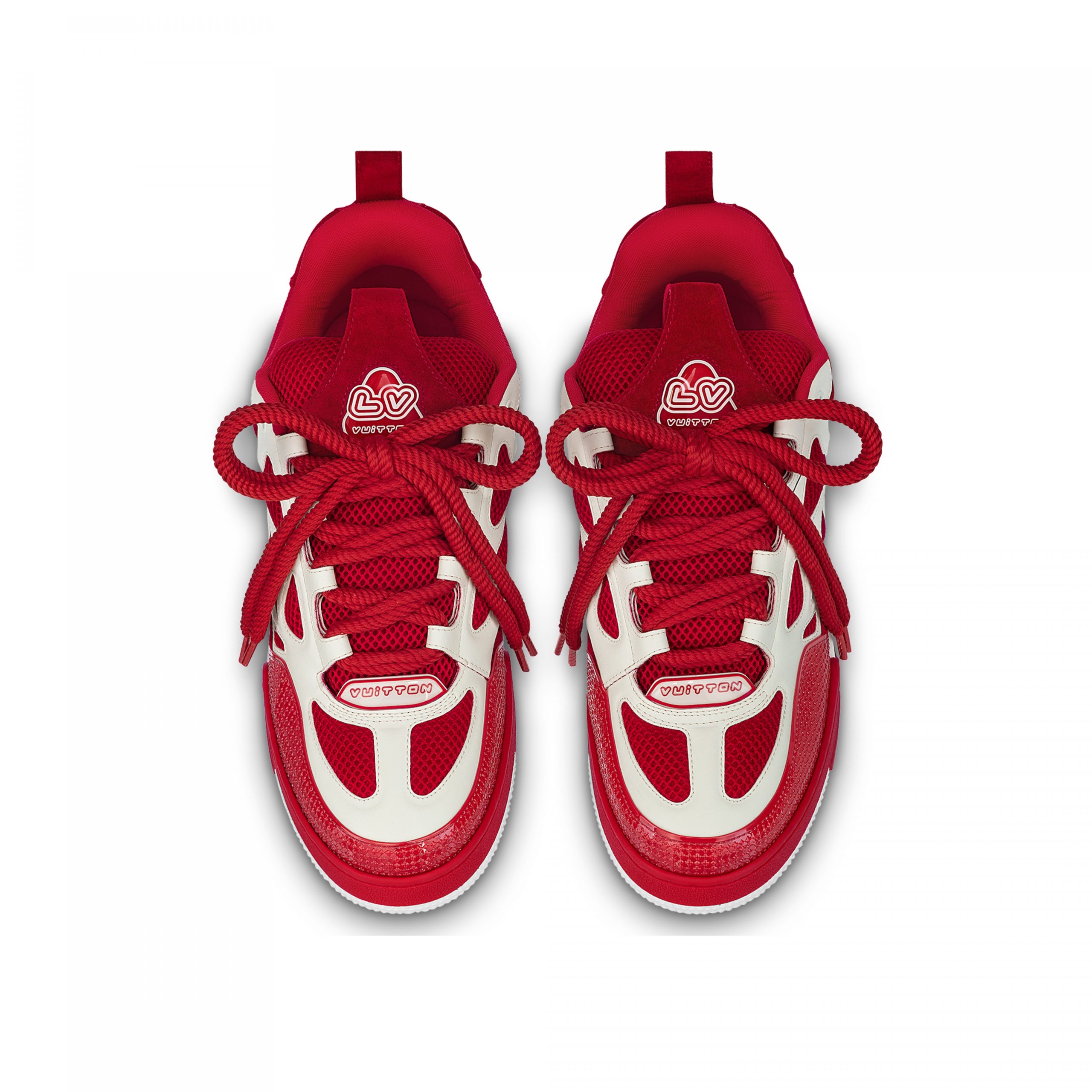 Louis Vuitton LV Skate Sneaker Since 54 Monogram Flowers Red 1AARS4 Louis Vuitton LV Skate Sneaker Since 54 Monogram Flowers Red 1AARS4