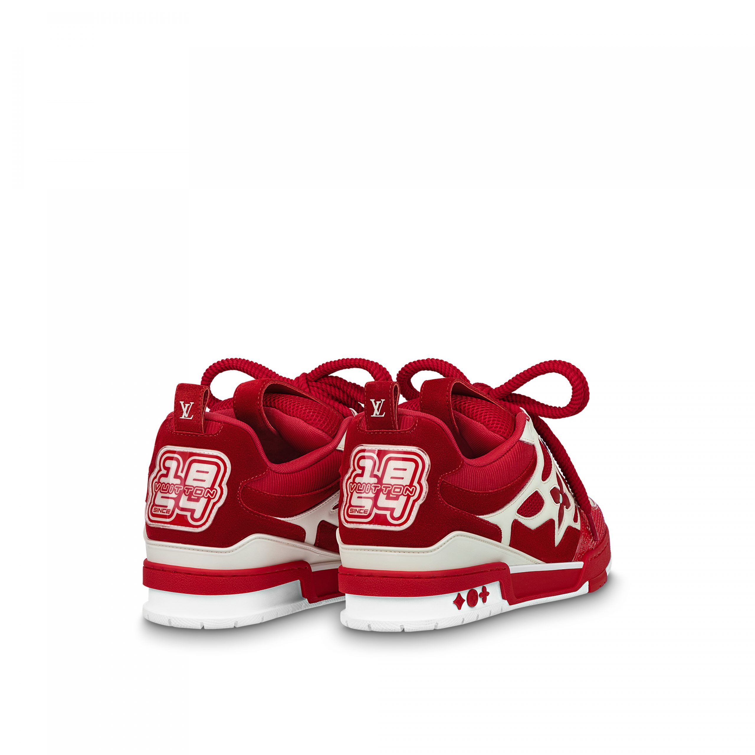 Louis Vuitton LV Skate Sneaker Since 54 Monogram Flowers Red 1AARS4 Louis Vuitton LV Skate Sneaker Since 54 Monogram Flowers Red 1AARS4