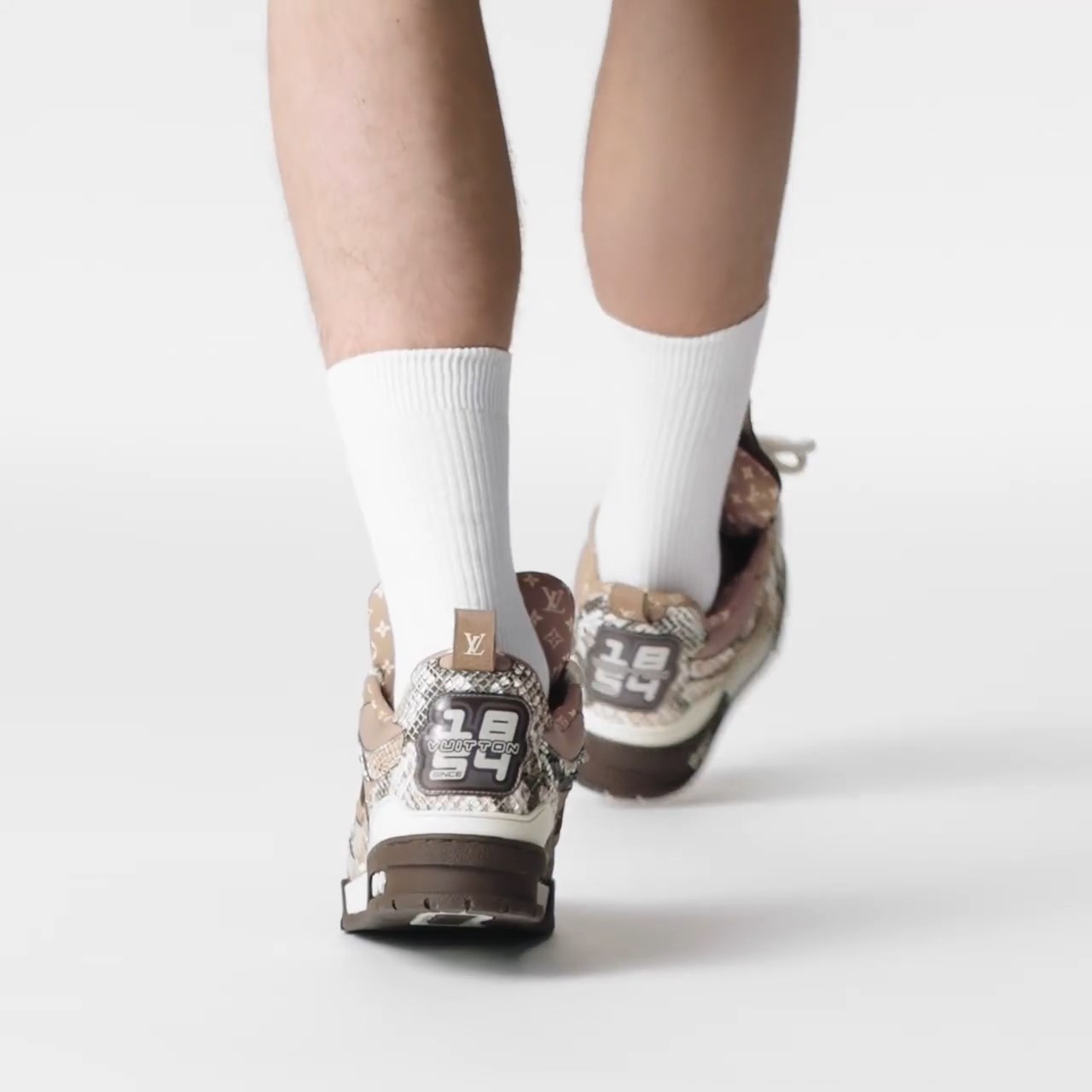Louis Vuitton LV Skate Sneaker Since 54 Monogram Flowers Brown 1ABMG1 Louis Vuitton LV Skate Sneaker Since 54 Monogram Flowers Brown 1ABMG1