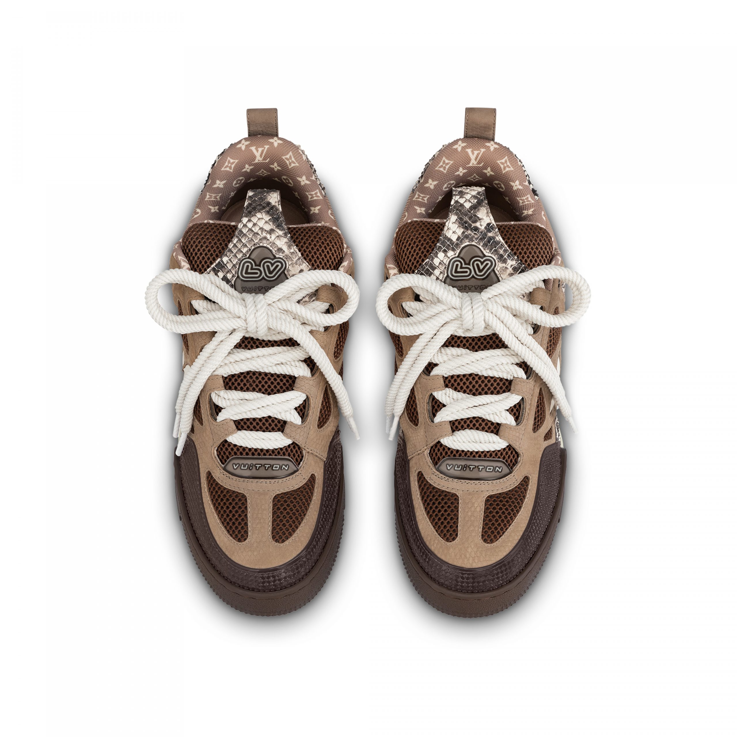 Louis Vuitton LV Skate Sneaker Since 54 Monogram Flowers Brown 1ABMG1 Louis Vuitton LV Skate Sneaker Since 54 Monogram Flowers Brown 1ABMG1