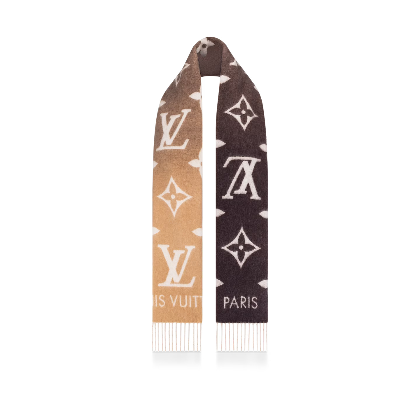 Louis Vuitton Beige M73675 Reykjavik Gradient Scarf Louis Vuitton Beige M73675 Reykjavik Gradient Scarf