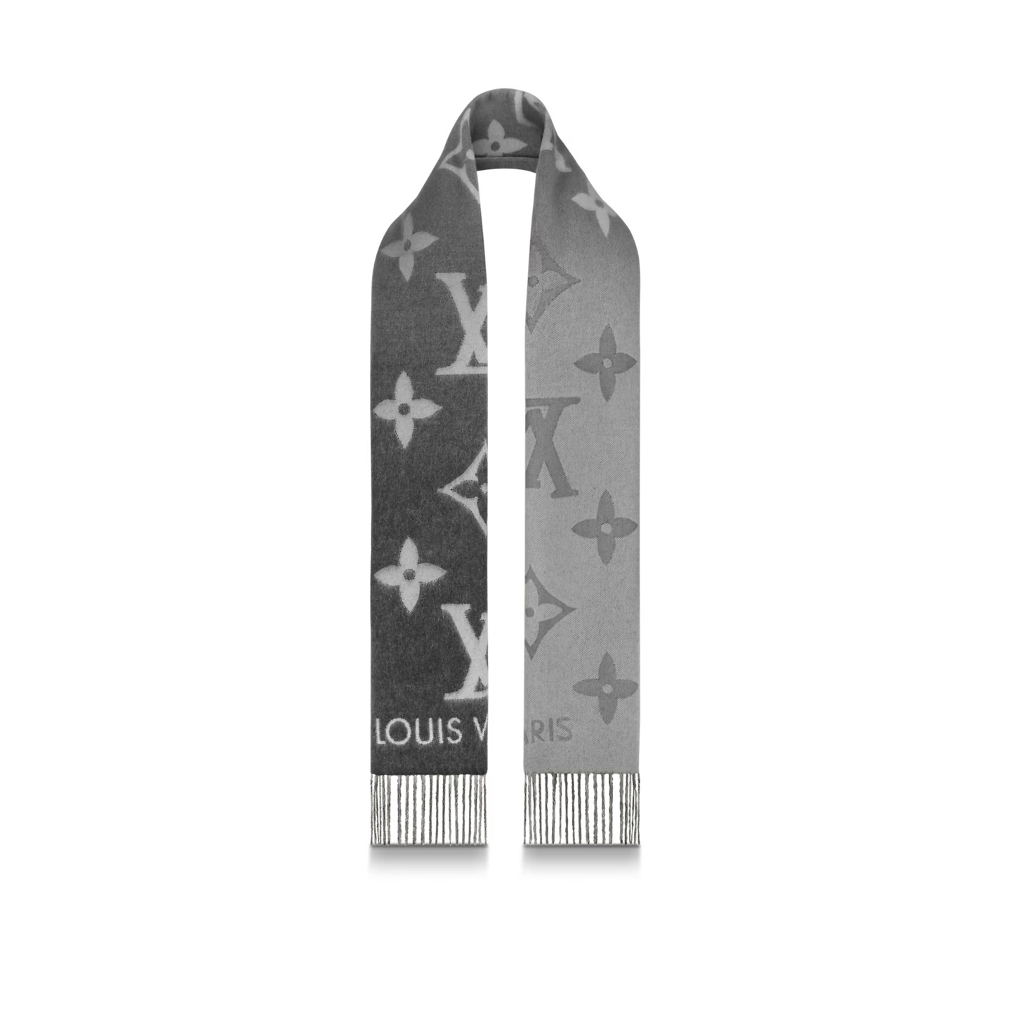Louis Vuitton Grey M76336 Reykjavik Gradient Scarf Louis Vuitton Grey M76336 Reykjavik Gradient Scarf