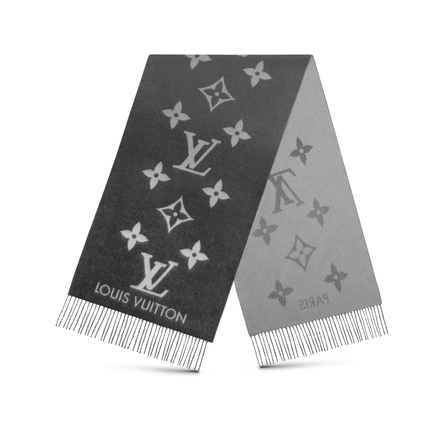 Louis Vuitton Grey M76336 Reykjavik Gradient Scarf Louis Vuitton Grey M76336 Reykjavik Gradient Scarf