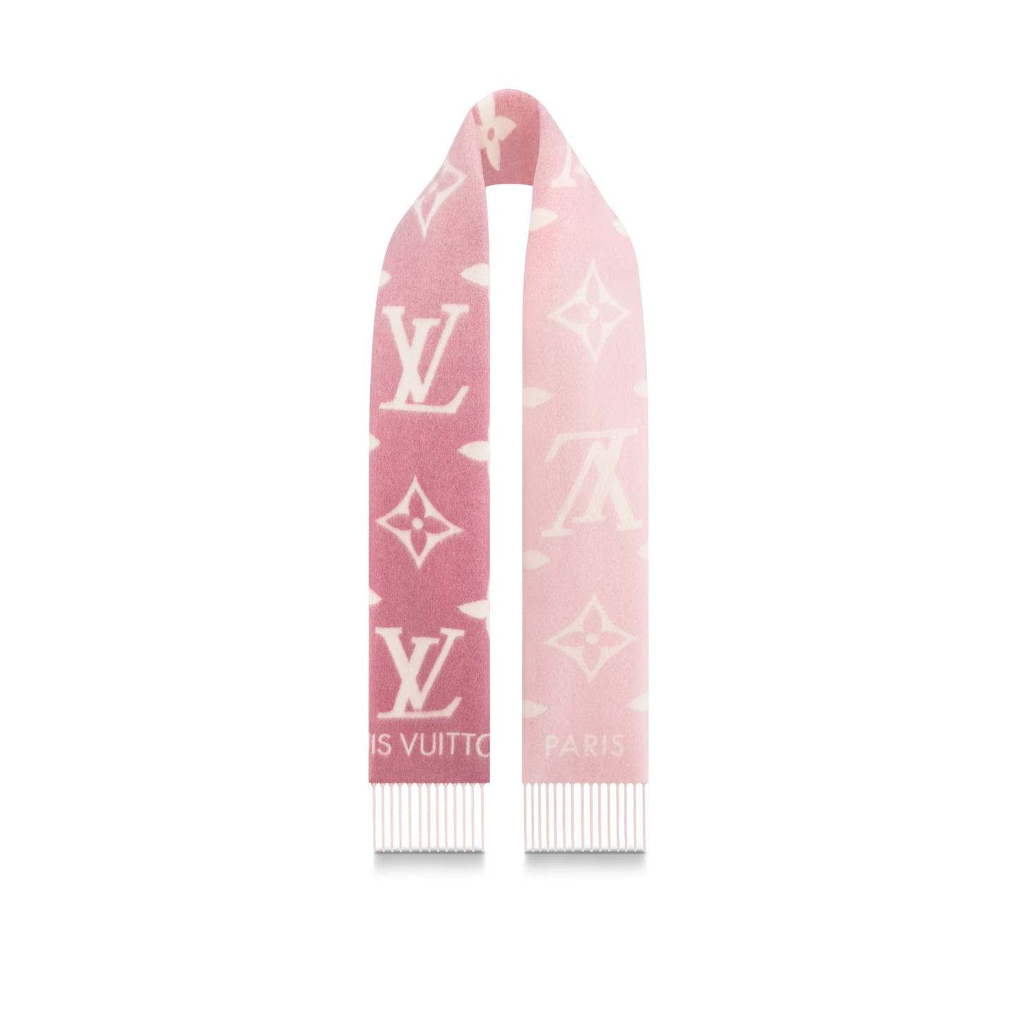 Louis Vuitton Light Pink M77375 Reykjavik Gradient Scarf Louis Vuitton Light Pink M77375 Reykjavik Gradient Scarf
