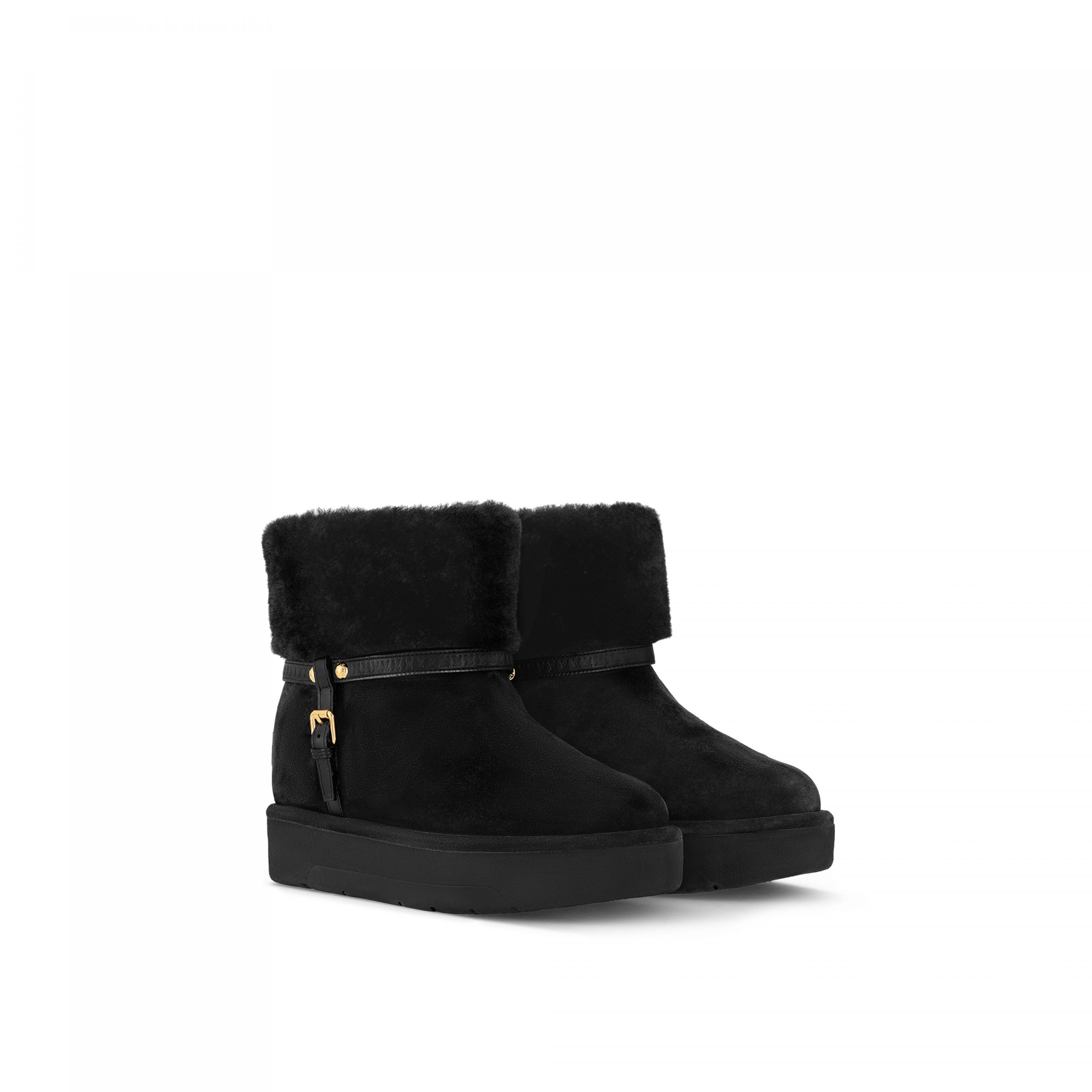 Louis Vuitton LV SKI Aspen Platform Ankle Boot Black 1AC78P Louis Vuitton LV SKI Aspen Platform Ankle Boot Black 1AC78P