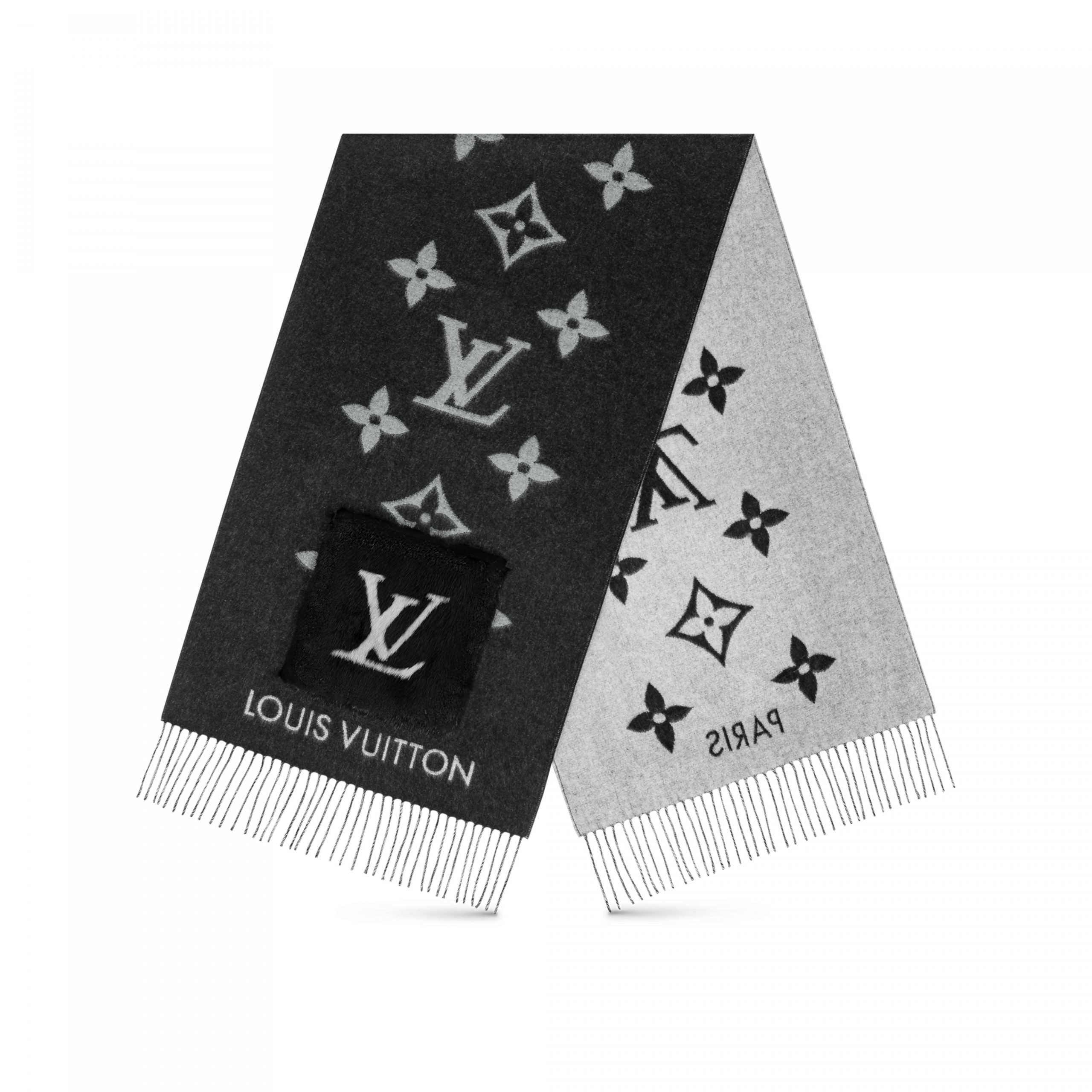 Louis Vuitton M74353 Cold Reykjavik Black Scarf Louis Vuitton M74353 Cold Reykjavik Black Scarf