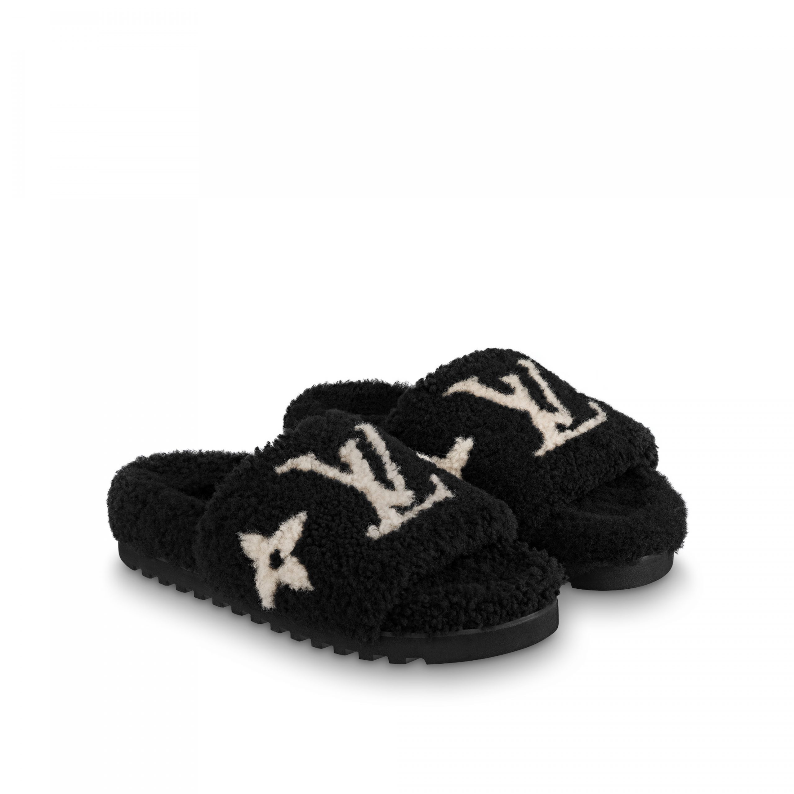 Louis Vuitton Paseo Flat Mule Black 1ABWDP Louis Vuitton Paseo Flat Mule Black 1ABWDP