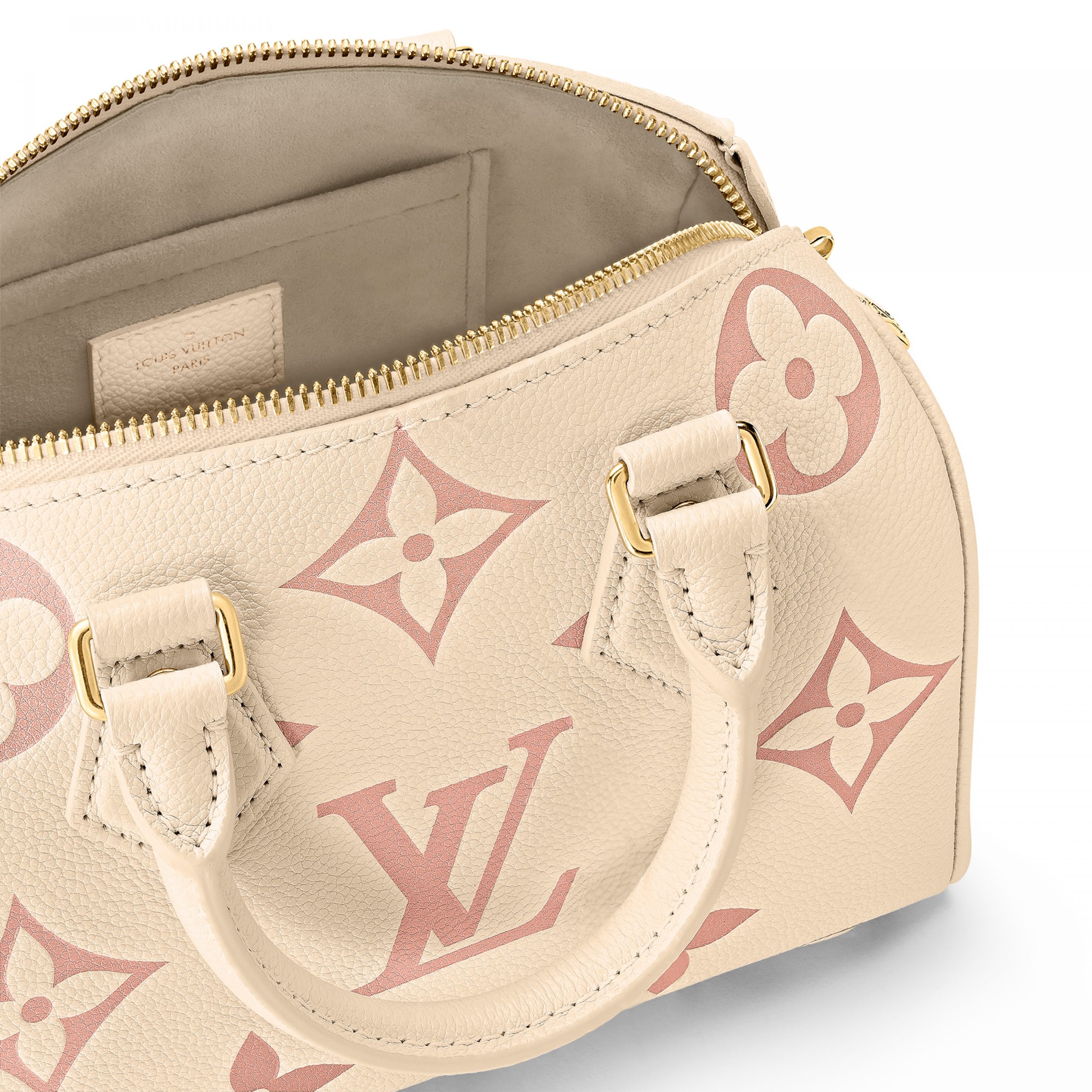 Louis Vuitton M46397 Speedy Bandoulière 20 Bicolor Monogram Empreinte Leather Louis Vuitton M46397 Speedy Bandoulière 20 Bicolor Monogram Empreinte Leather