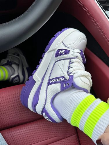Click to view full screen Louis Vuitton LV Trainer Maxi Sneaker Purple 1ACPQ4 photo review