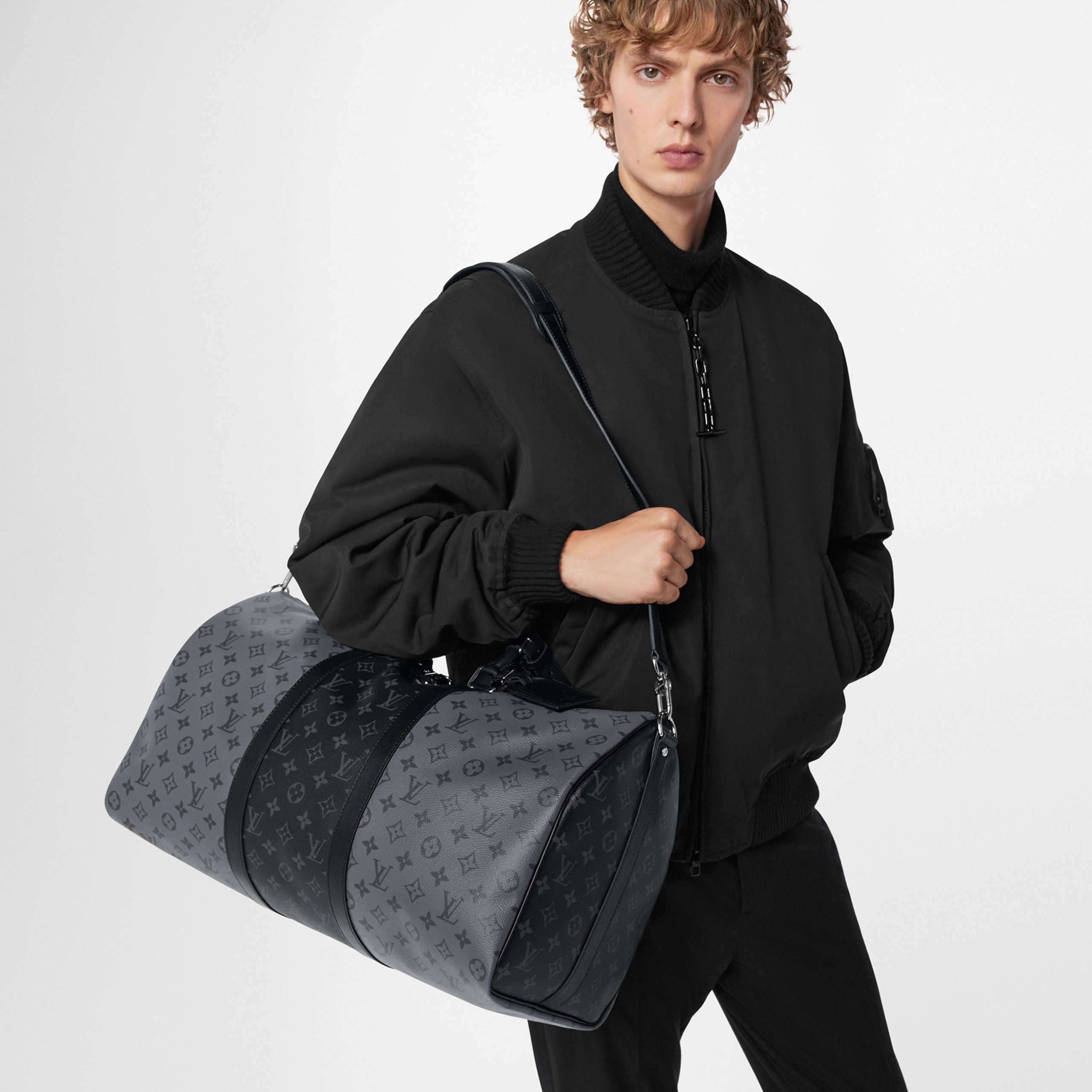 Louis Vuitton M45392 Keepall Bandoulière 50 Monogram Eclipse Louis Vuitton M45392 Keepall Bandoulière 50 Monogram Eclipse