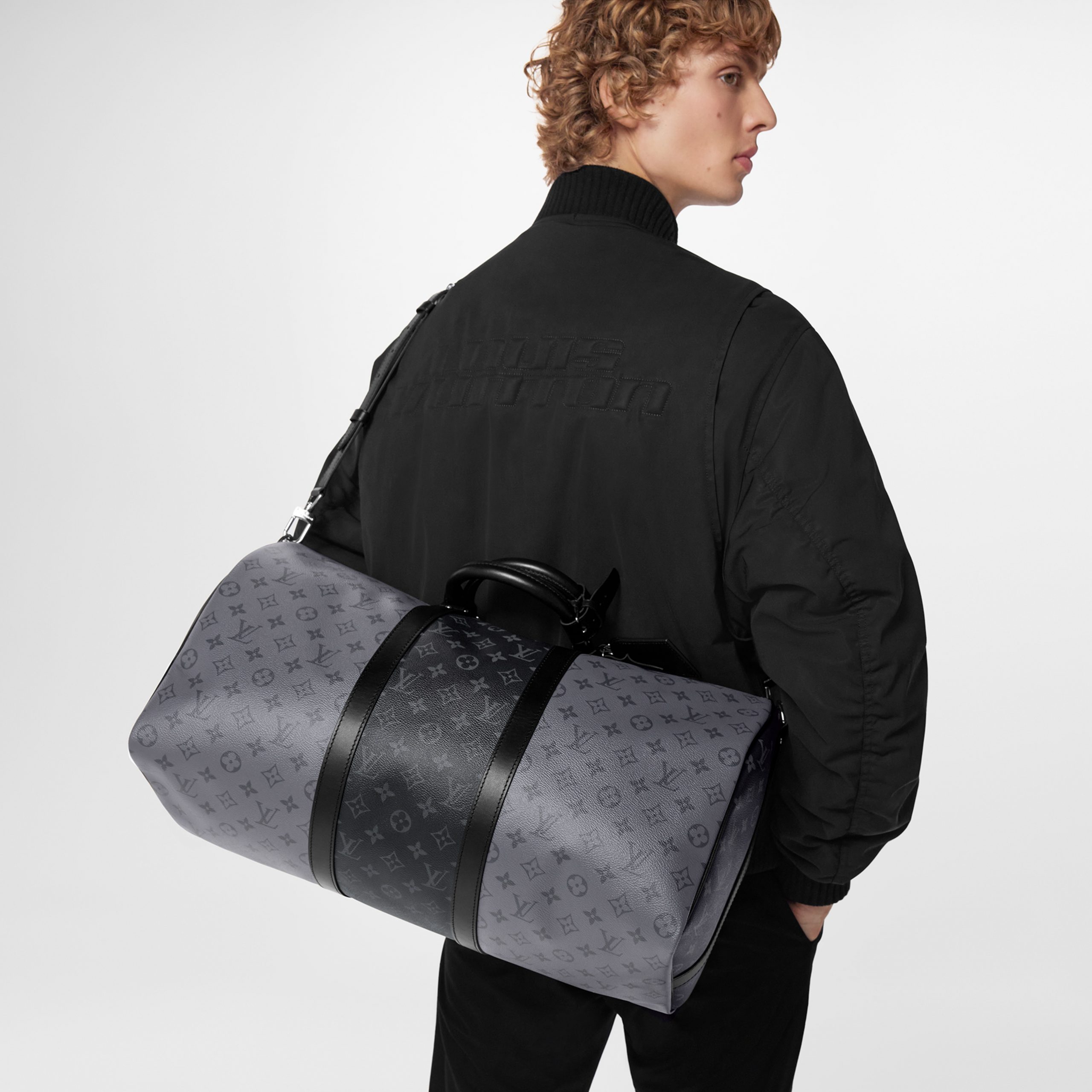 Louis Vuitton M45392 Keepall Bandoulière 50 Monogram Eclipse Louis Vuitton M45392 Keepall Bandoulière 50 Monogram Eclipse