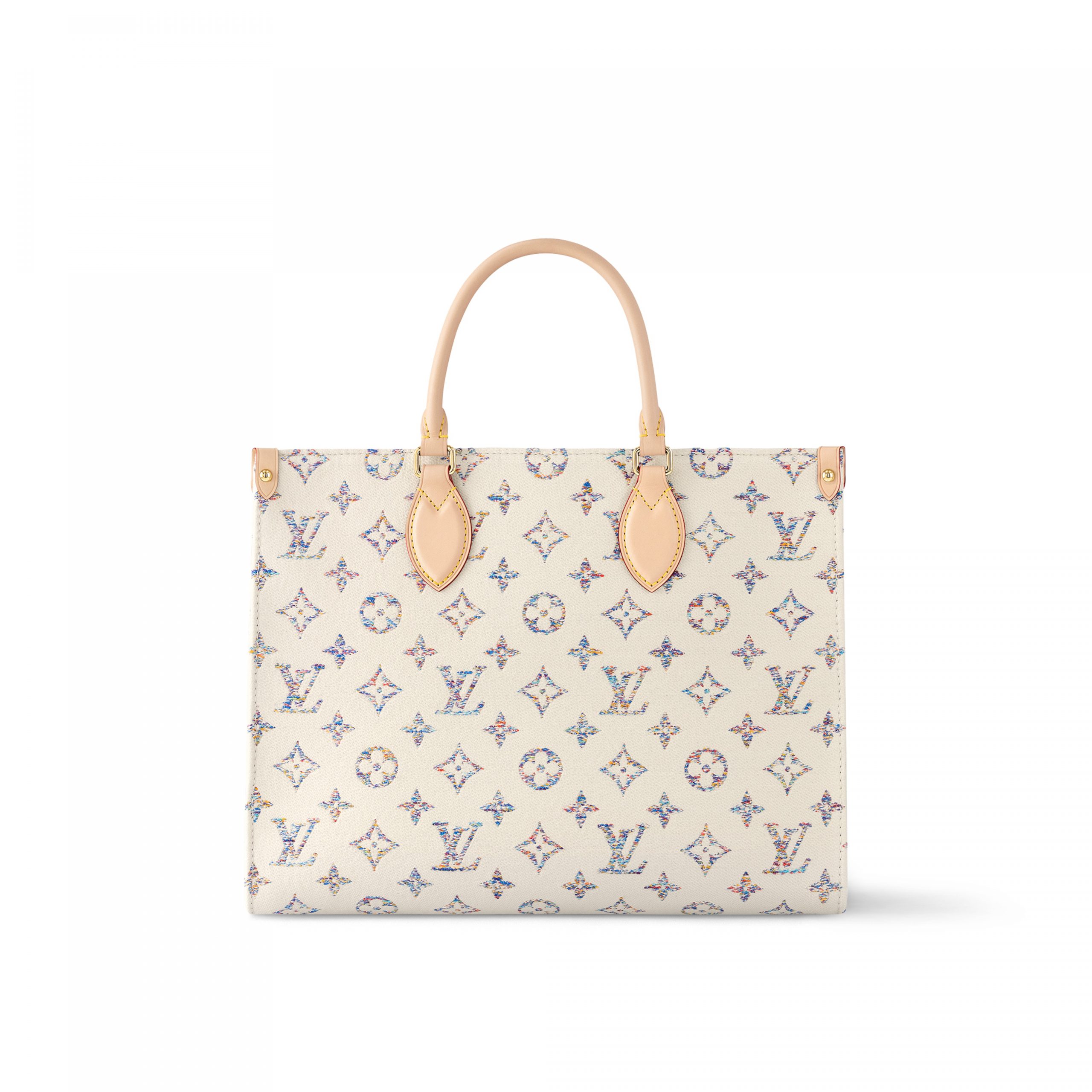 Louis Vuitton M24708 OnTheGo MM Multicolor Beige Louis Vuitton M24708 OnTheGo MM Multicolor Beige