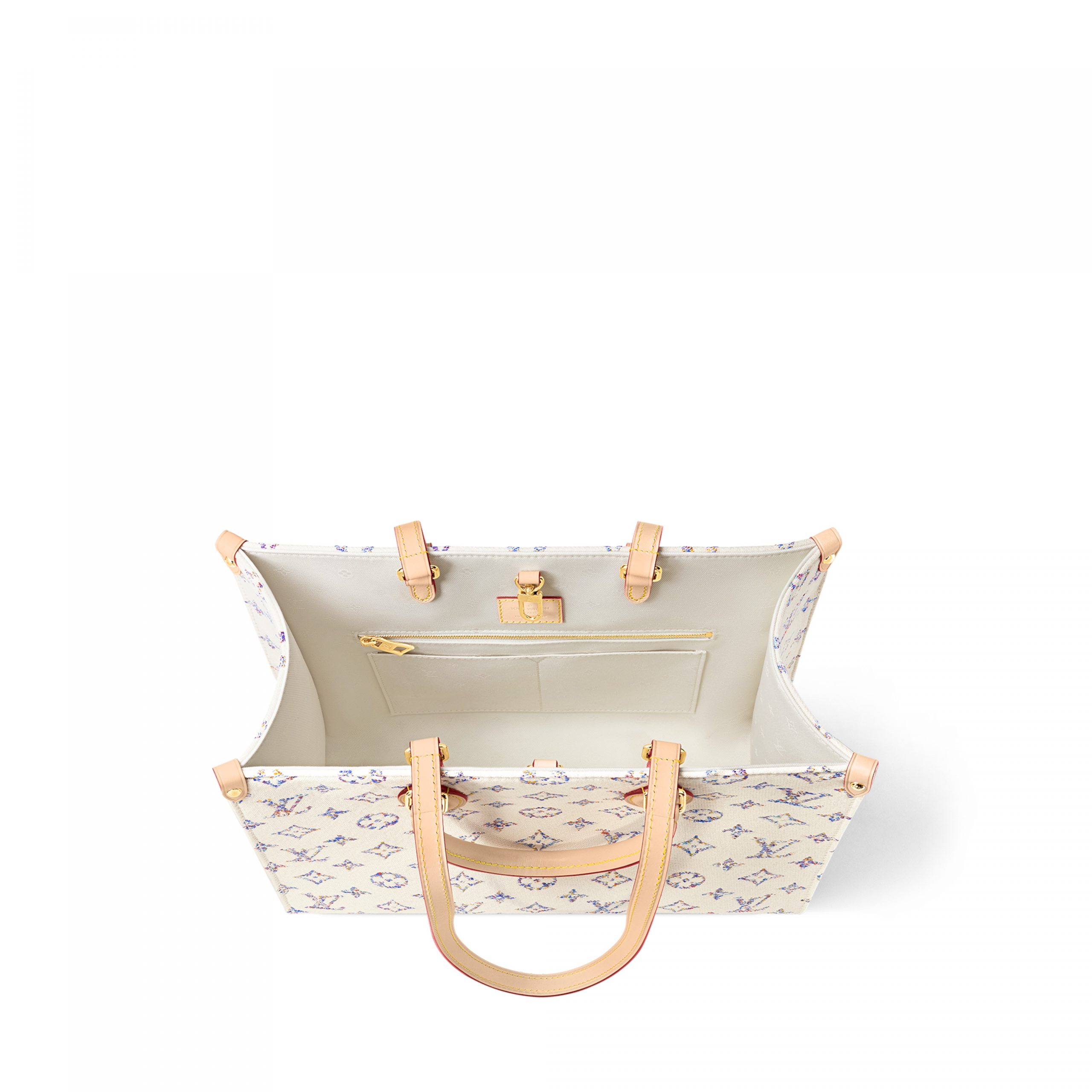 Louis Vuitton M24708 OnTheGo MM Multicolor Beige Louis Vuitton M24708 OnTheGo MM Multicolor Beige