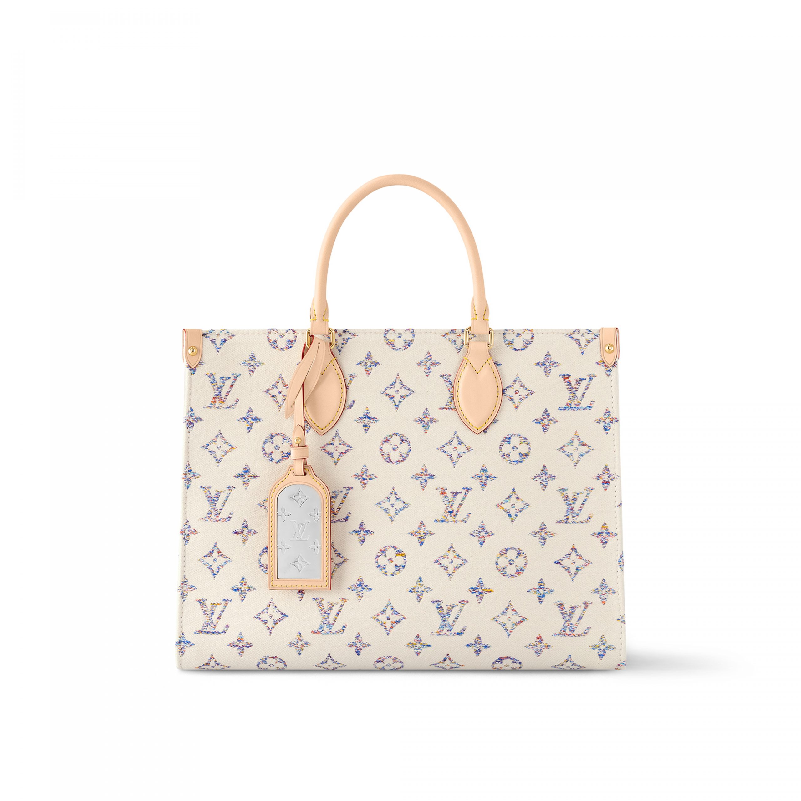 Louis Vuitton M24708 OnTheGo MM Multicolor Beige Louis Vuitton M24708 OnTheGo MM Multicolor Beige