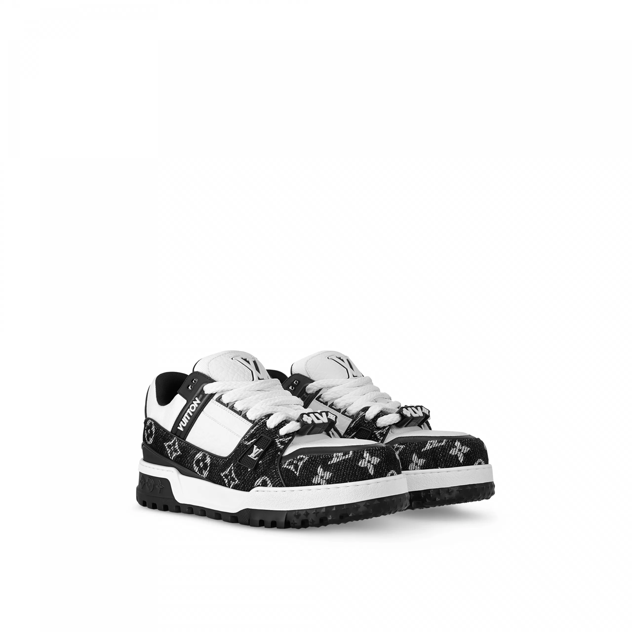 Louis Vuitton 1ACXAG LV Trainer Maxi Sneaker Denim Black Louis Vuitton 1ACXAG LV Trainer Maxi Sneaker Denim Black