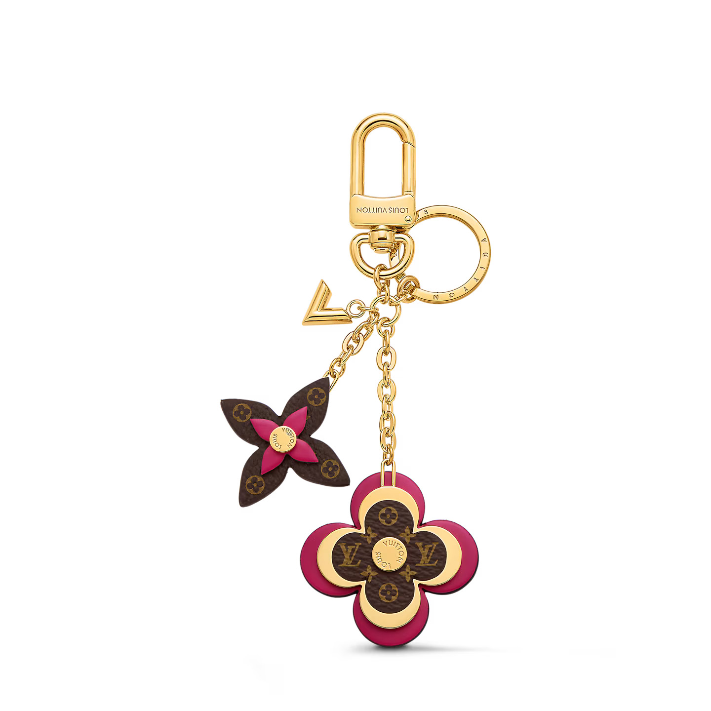 Louis Vuitton M63084 Blooming Flowers Bag Charm and Key Holder Louis Vuitton M63084 Blooming Flowers Bag Charm and Key Holder