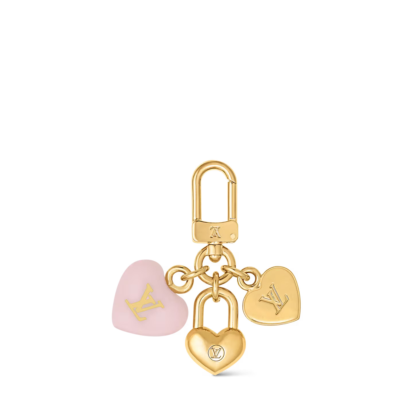 Louis Vuitton M01554 Micro Charms LV Heart Key Holder Louis Vuitton M01554 Micro Charms LV Heart Key Holder